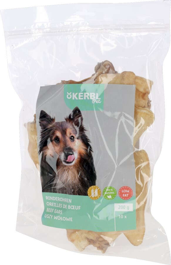 KERBL Hundeleckerli Rinderohren